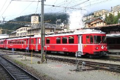 RhB (Rhätische Bahn), St. Mortiz, 10. July 2004